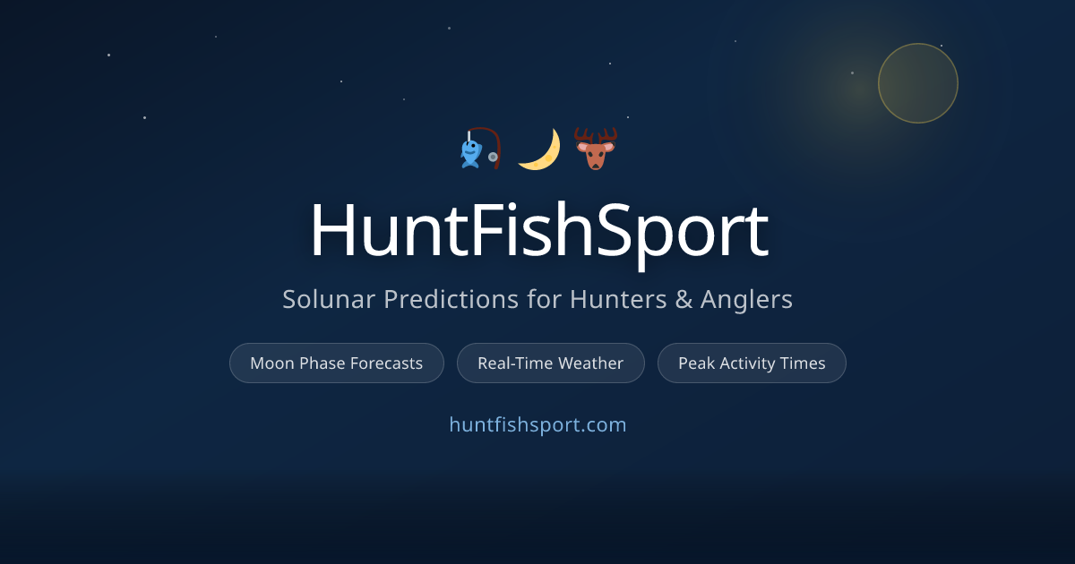 Solunar Calendar — Monthly Fishing & Hunting Forecasts | HuntFishSport
